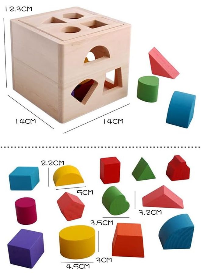 13 قطعة ألعاب بناء مكعبات تعليمية لعبة تصنيف للأطفال - Image 3